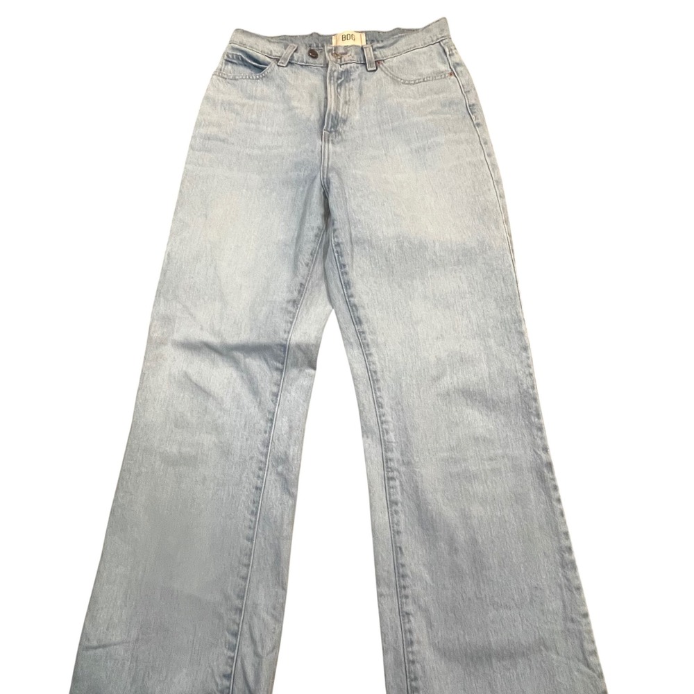 BDG‎ Urban Outfitters High Rise Slim Jeans Light Wash Raw Hem Womens Size 29